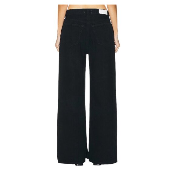 Re/Done Womens Black Flow Low Rider Loose Jeans Size 25 - Picture 4 of 16